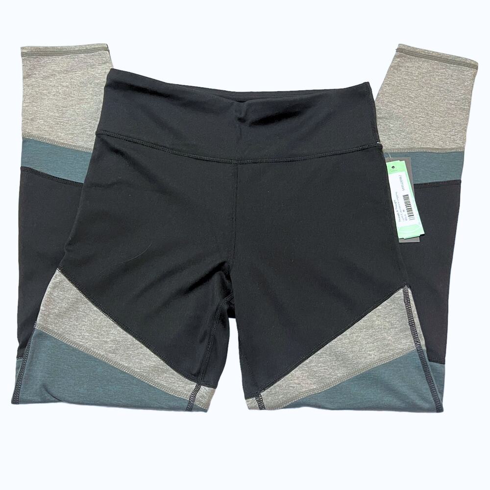 Threads 4 Thought (M) Black/Gray Lynn Colorblock Legging Stitch Fix ReActive